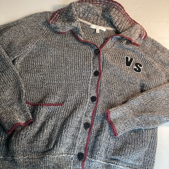 Victoria secret grey cardigan button sweater Large - Picture 2 of 5